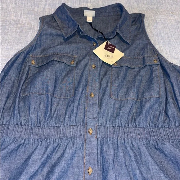 Ava & Viv Blue Denim Dress - Picture 6 of 7